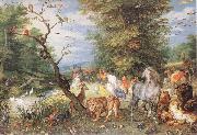 BRUEGHEL, Jan the Elder The Animals Entering the Ark  fggf France oil painting reproduction
